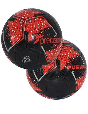 Precision Fusion Midi Training Football - Black/Red