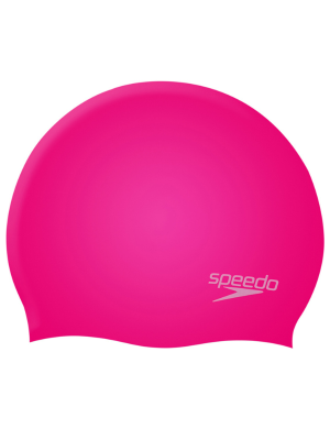 Speedo Junior Silicone Swim Cap - Hot Pink