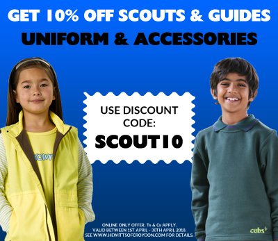 10% OFF SCOUTS & GUIDES