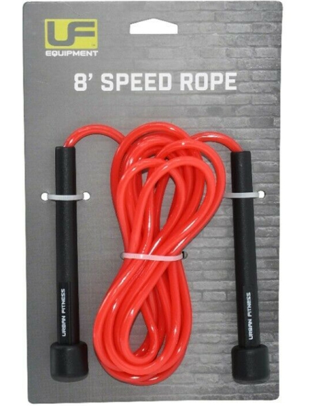 Urban Fitness Speed Skipping Rope Red 8ft