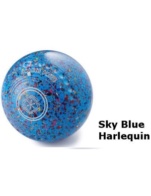Drakes Pride Gripped Bowls d-tec - Sky Blue Harlequin