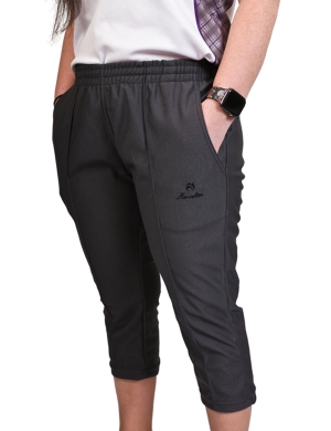Henselite Sports Cropped Trousers - Dark Grey