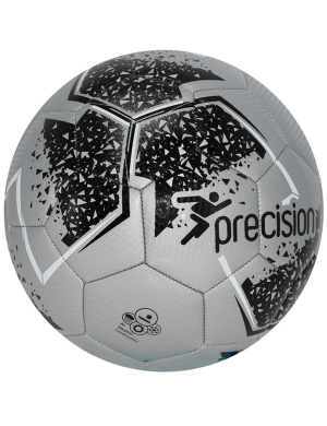 Precision Fusion Mini Training Football - Silver/Black